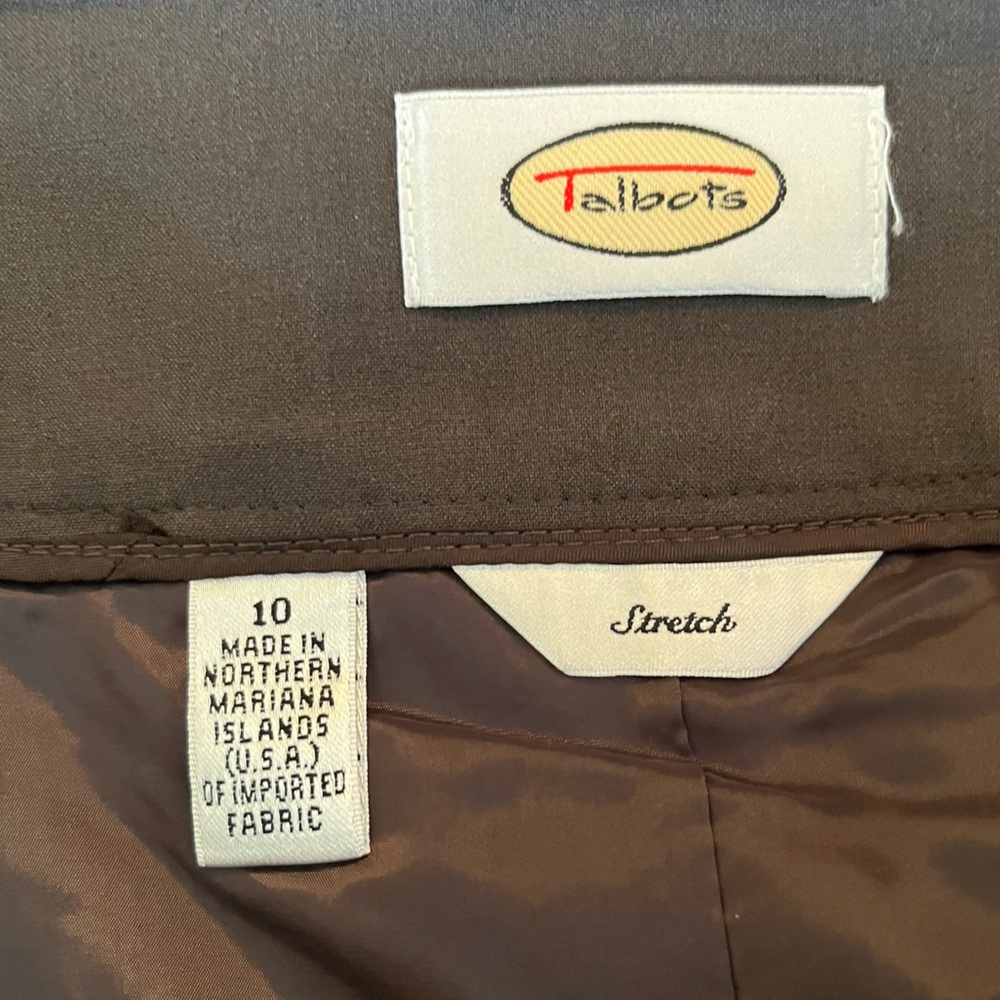 Talbots Vintage Grey Stretch Pencil Skirt with Belt 10 - Picture 4 of 7